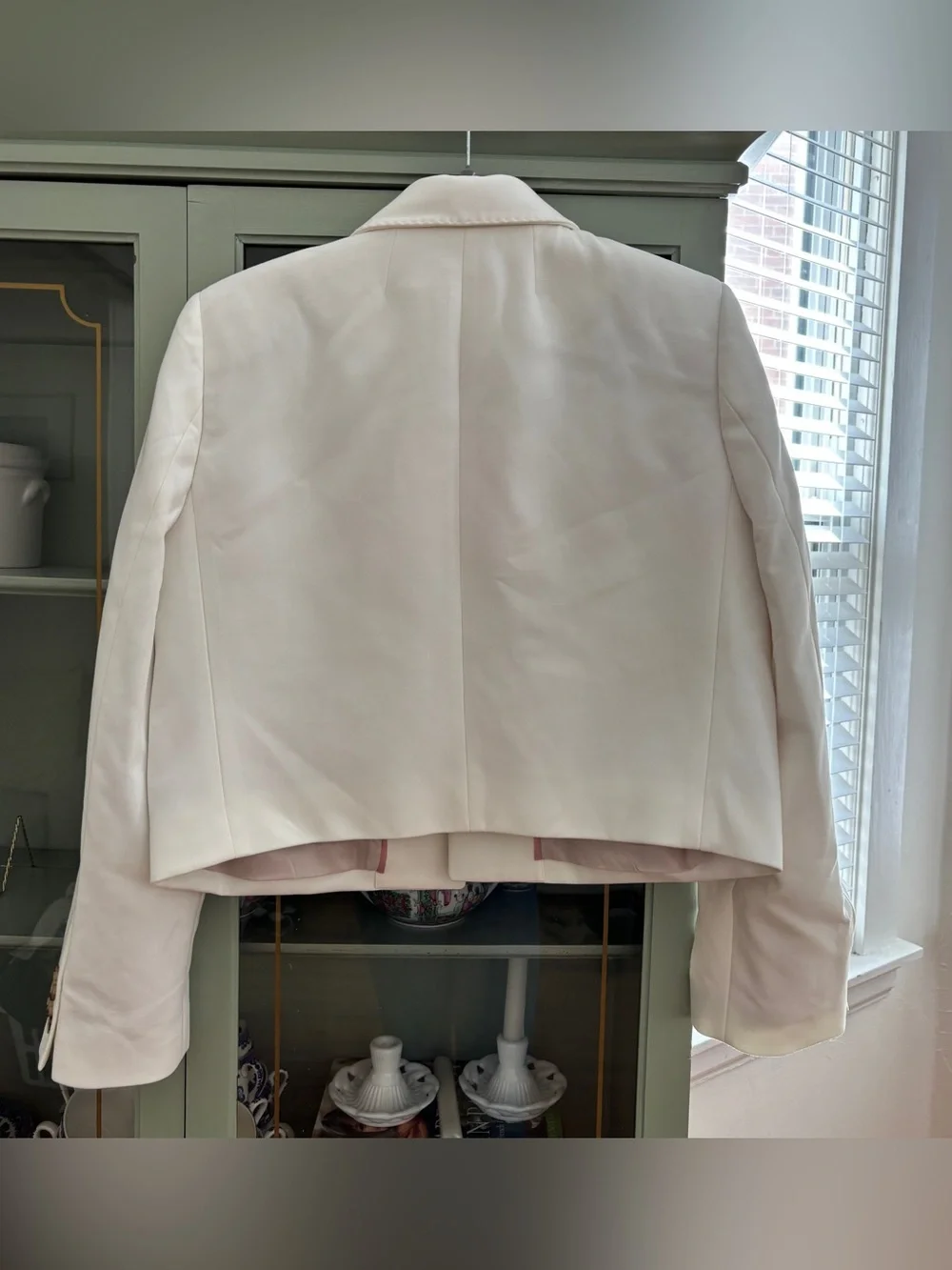 J. Crew Cropped Lady Blazer in four seasons stretch ivory size 10 women’s